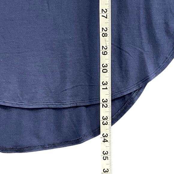 Daily Ritual Tunic T Shirt Womens S Blue Jersey Short Sleeve Casual Tee Coastal - Picture 8 of 16